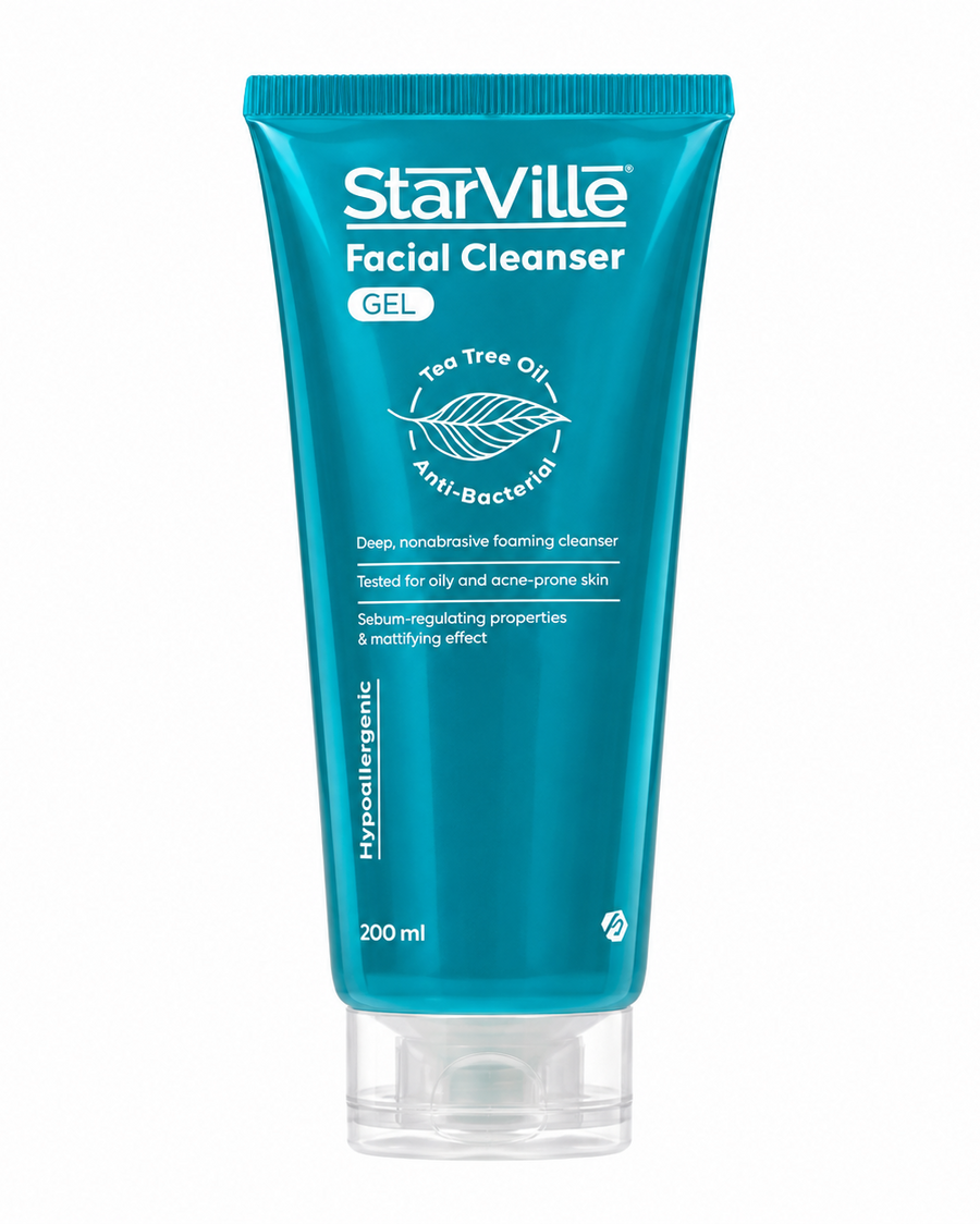 Starville Acne Prone Skin Facial Cleanser 200ml with Salicylic Acid and Sulfur